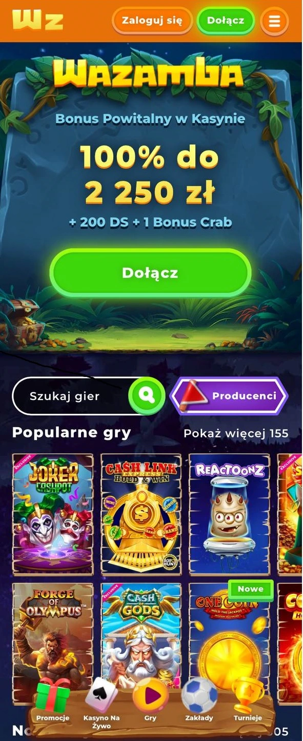 Wazamba Casino w Polsce